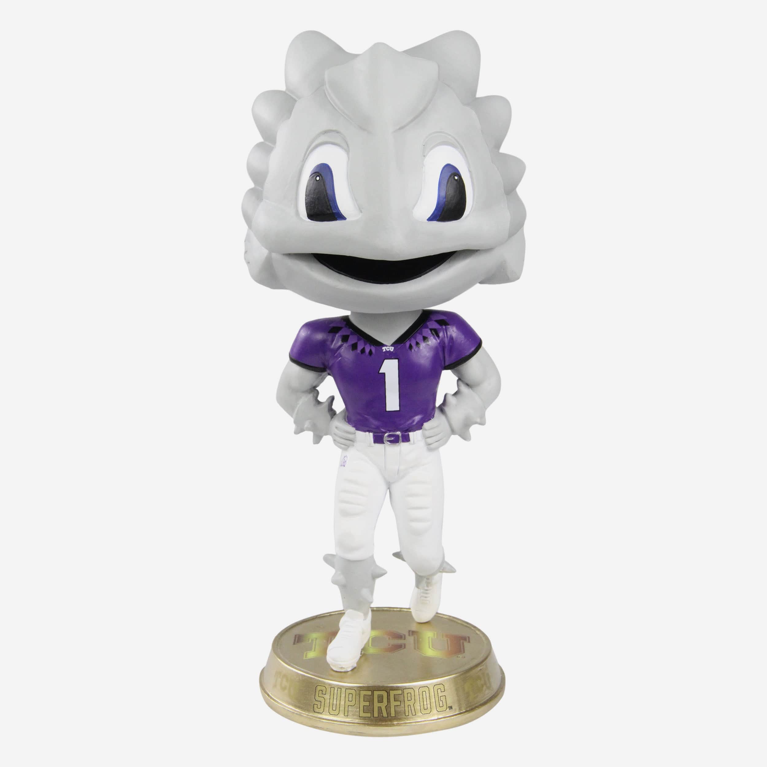 SuperFrog TCU Horned Frogs Mascot Gold Base Variant Bighead