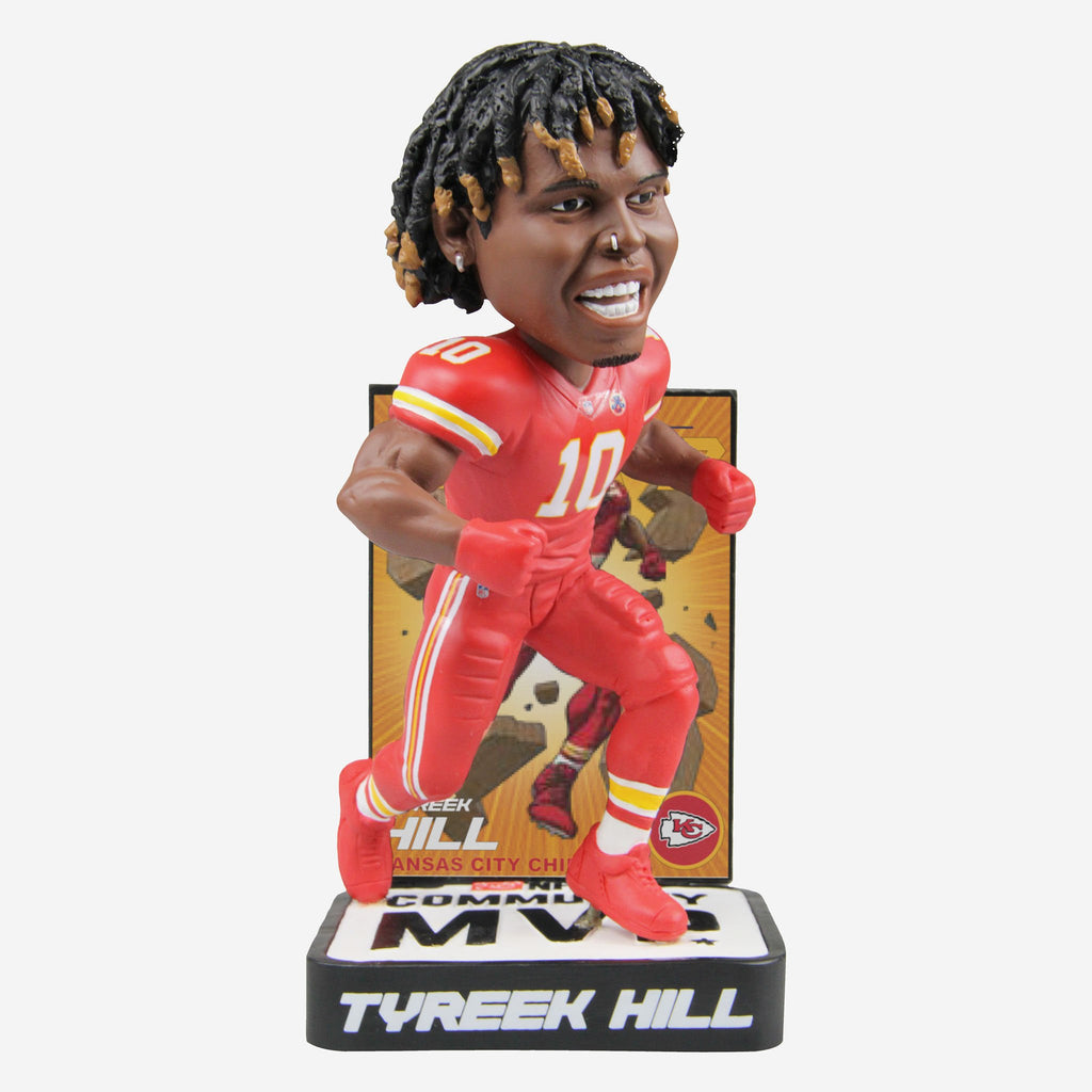 Tyreek Hill Kansas City Chiefs 2018 Community MVP Award Bobblehead FOCO - FOCO.com