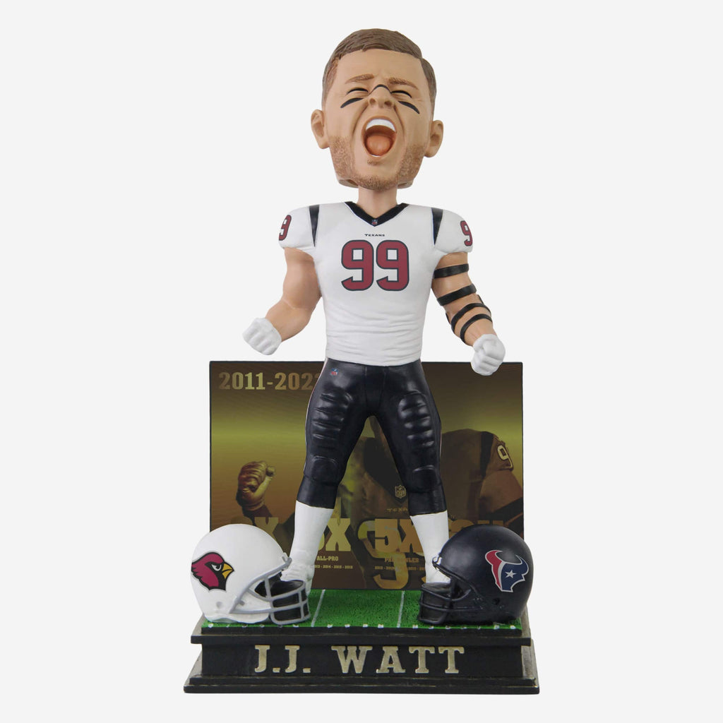 JJ Watt Houston Texans & Arizona Cardinals Retirement Bobblehead FOCO - FOCO.com