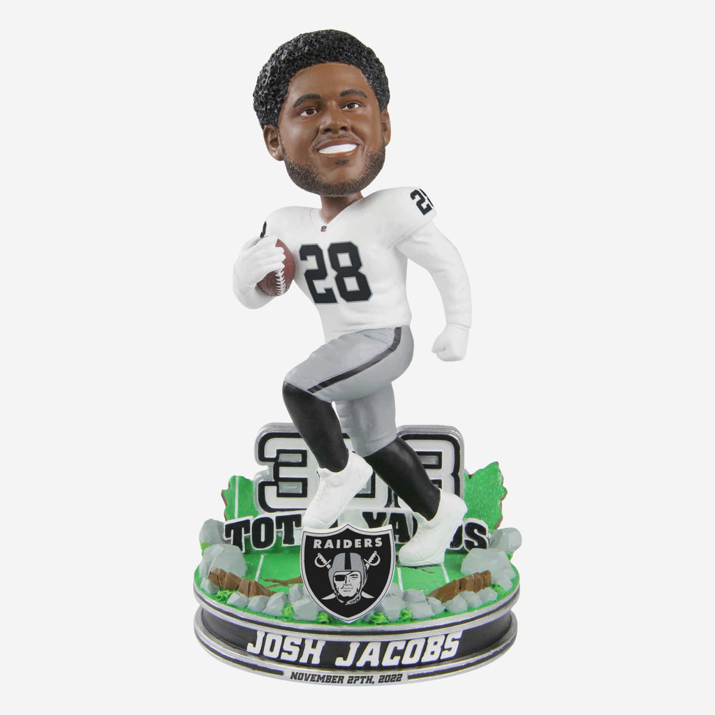 Josh Jacobs Las Vegas Raiders Gamebreaker Bobblehead FOCO - FOCO.com