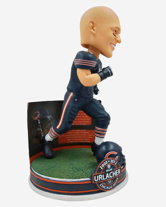 Brian Urlacher Chicago Bears NFL Career Stats Bobblehead FOCO - FOCO.com