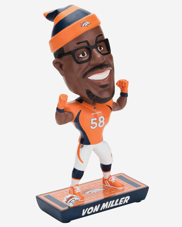 Von Miller Denver Broncos Caricature Bobblehead FOCO - FOCO.com