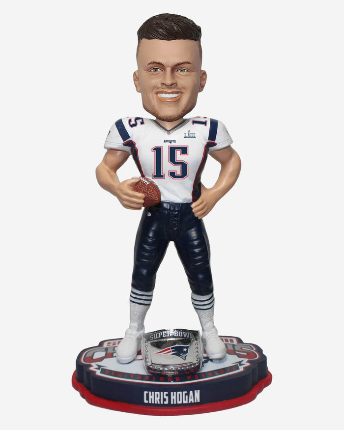 Chris Hogan New England Patriots Super Bowl LIII Champions Bobblehead FOCO - FOCO.com