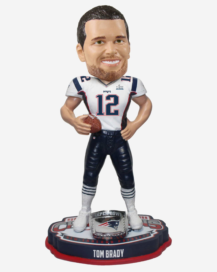 Tom Brady New England Patriots Super Bowl LIII Champions Bobblehead FOCO - FOCO.com