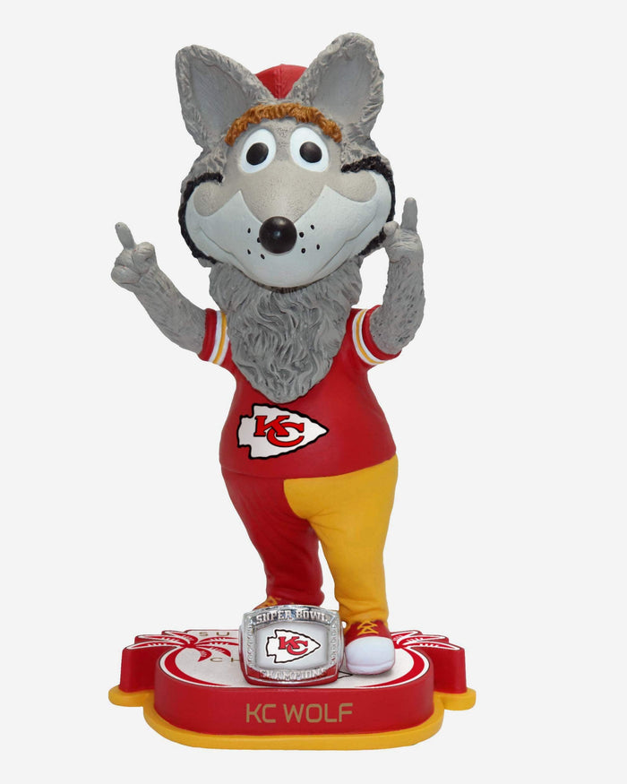 KC Wolf Kansas City Chiefs Super Bowl LIV Champions Bobblehead FOCO - FOCO.com