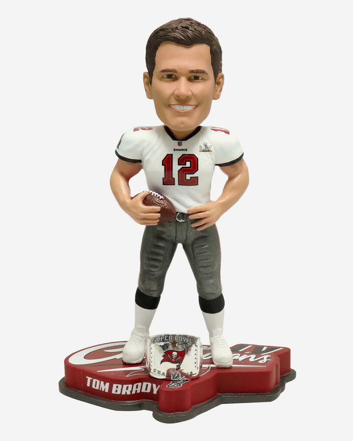 Tom Brady Tampa Bay Buccaneers Super Bowl LV Champions Bobblehead FOCO - FOCO.com