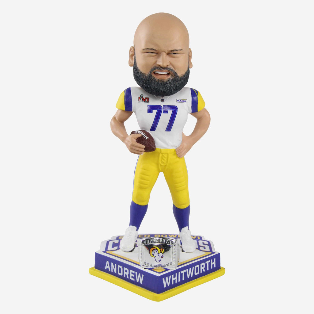Andrew Whitworth Los Angeles Rams Super Bowl LVI Champions Bobblehead FOCO - FOCO.com