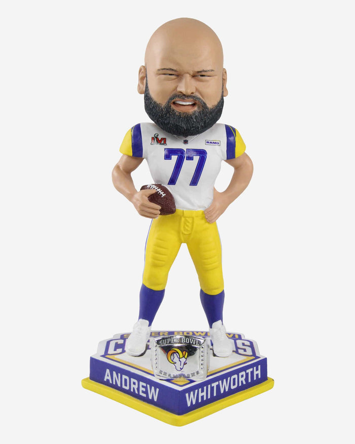 Andrew Whitworth Los Angeles Rams Super Bowl LVI Champions Bobblehead FOCO - FOCO.com