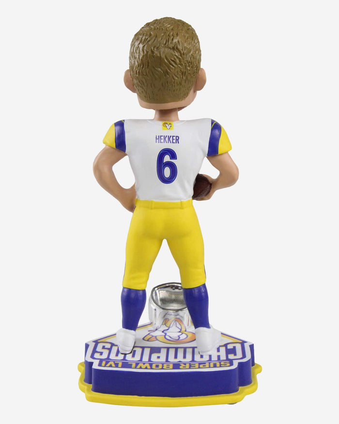 Johnny Hekker Los Angeles Rams Super Bowl LVI Champions Bobblehead FOCO - FOCO.com