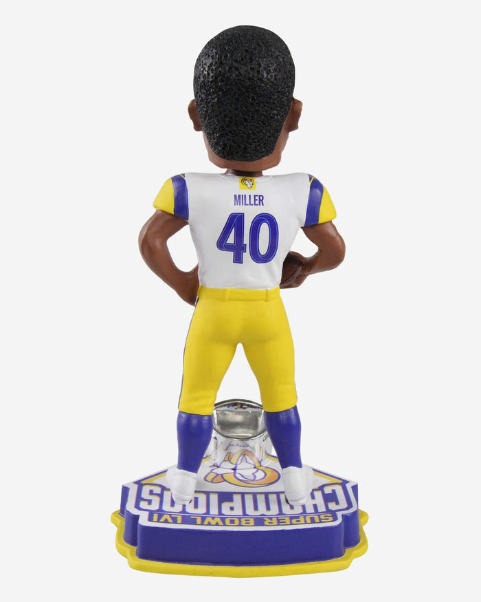 Von Miller Los Angeles Rams Super Bowl LVI Champions Bobblehead FOCO - FOCO.com