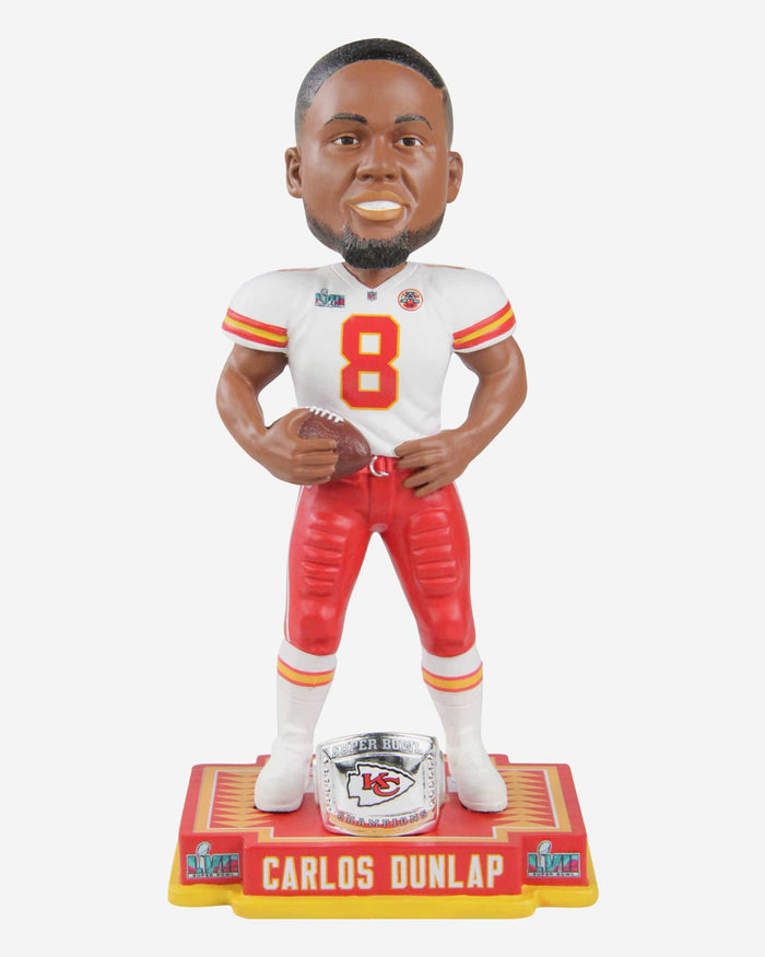 Carlos Dunlap Kansas City Chiefs Super Bowl LVII Champions Bobblehead FOCO - FOCO.com