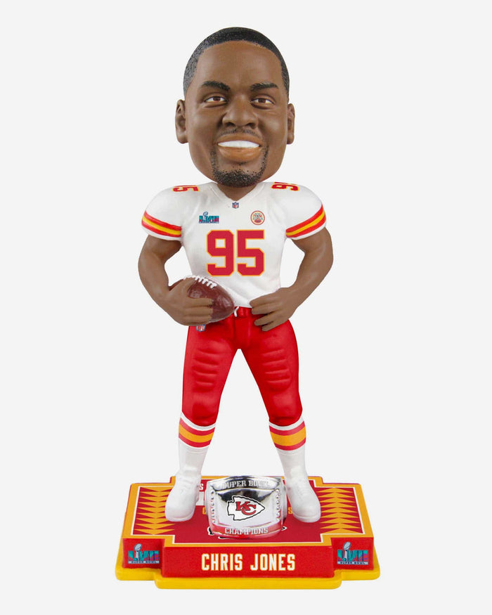 Chris Jones Kansas City Chiefs Super Bowl LVII Champions Bobblehead FOCO - FOCO.com