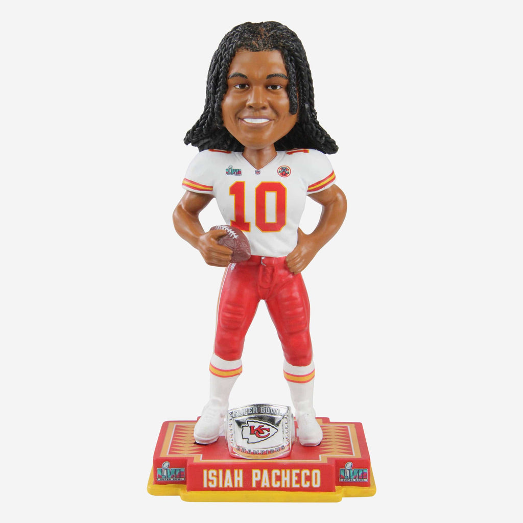 Isiah Pacheco Kansas City Chiefs Super Bowl LVII Champions Bobblehead FOCO - FOCO.com