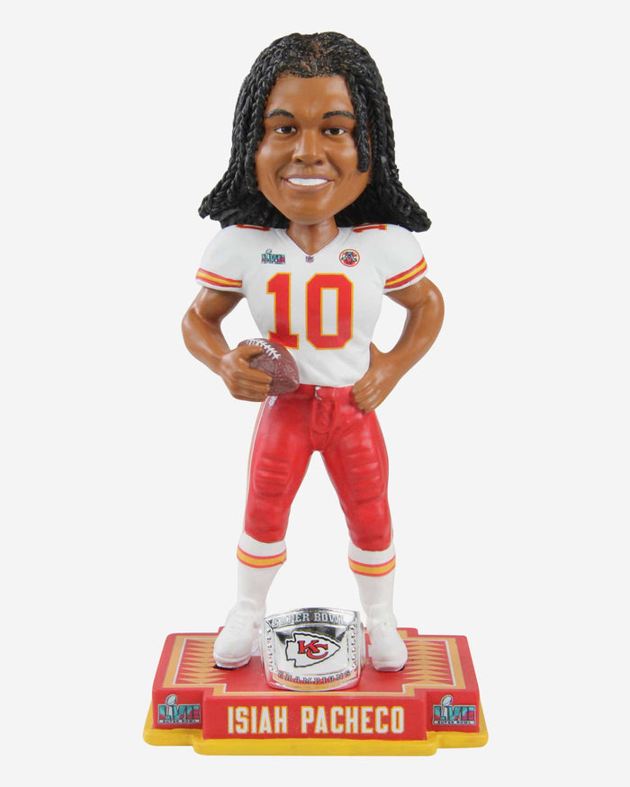 Isiah Pacheco Kansas City Chiefs Super Bowl LVII Champions Bobblehead FOCO - FOCO.com