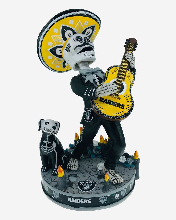 Las Vegas Raiders Day Of The Dead Candle Base Bobblehead FOCO - FOCO.com