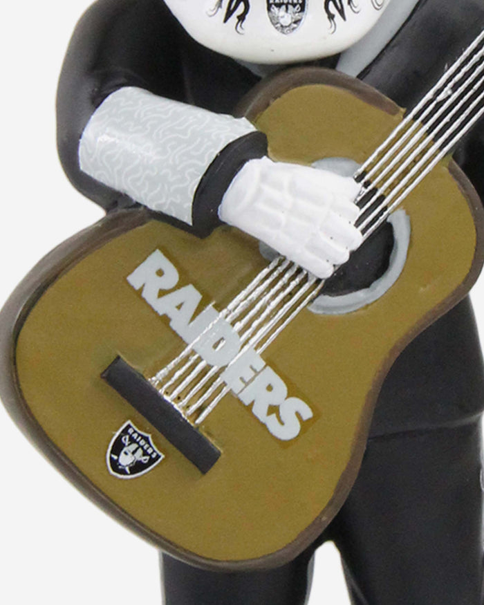 Las Vegas Raiders Day Of The Dead Guitar Bobblehead FOCO - FOCO.com