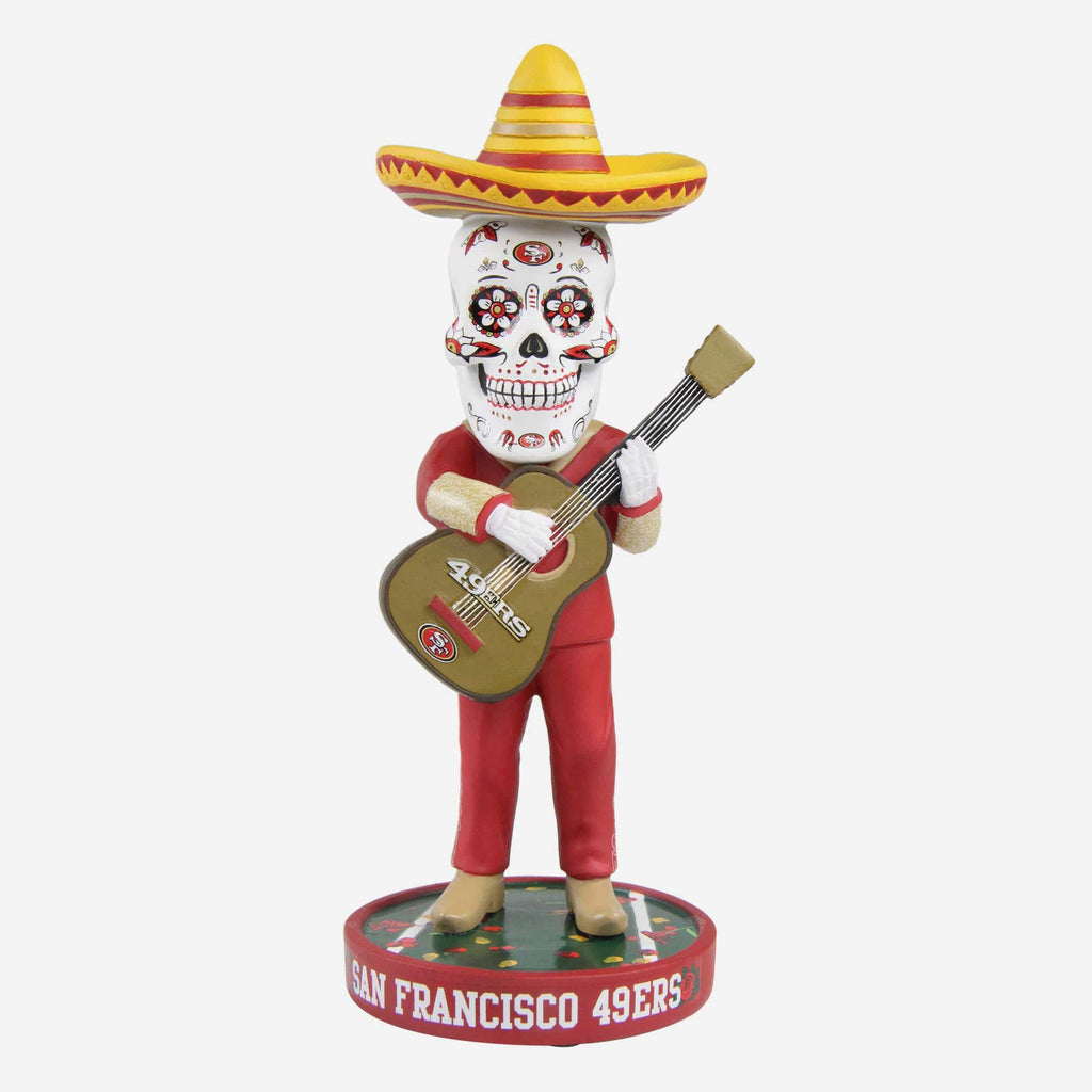 San Francisco 49ers Day Of The Dead Guitar Bobblehead FOCO - FOCO.com