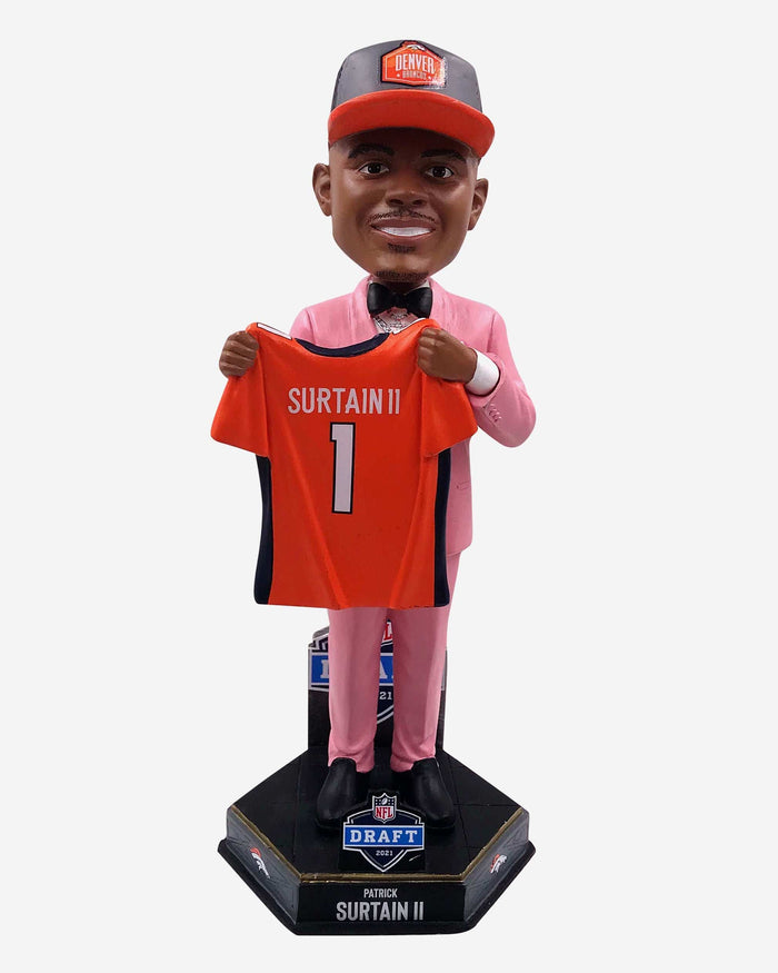 Patrick Surtain II Denver Broncos 2021 Draft Pick Bobblehead FOCO - FOCO.com