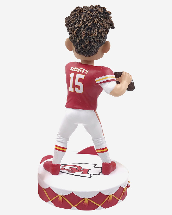 Patrick Mahomes Kansas City Chiefs Drum Base Bobblehead FOCO - FOCO.com