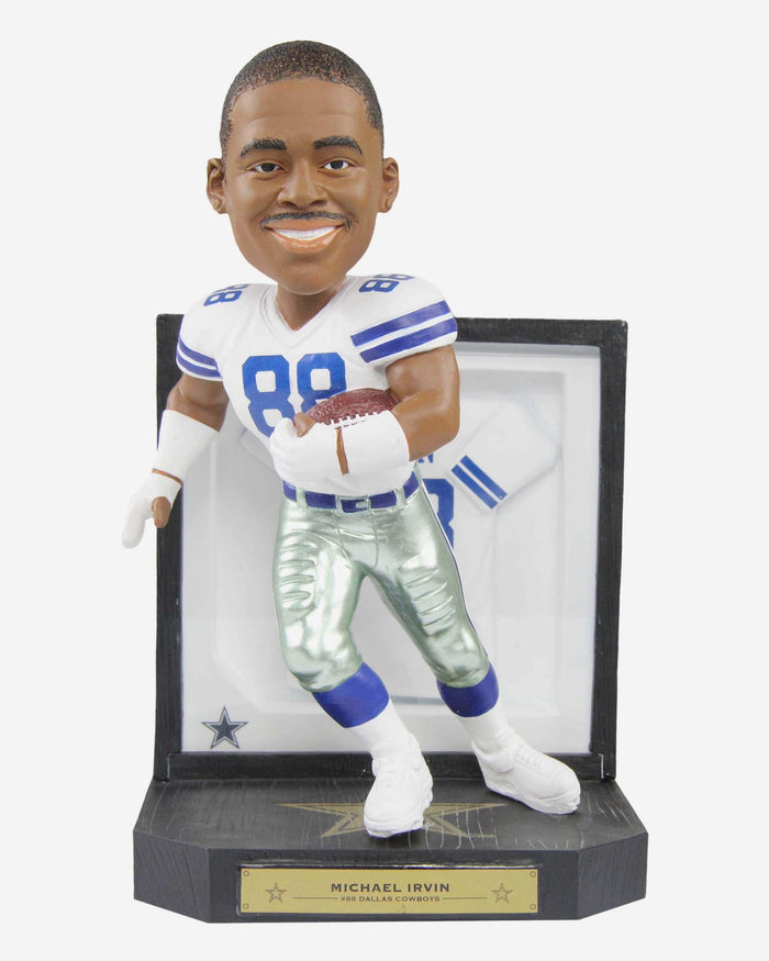 Michael Irvin Dallas Cowboys Framed Showcase Bobblehead FOCO - FOCO.com