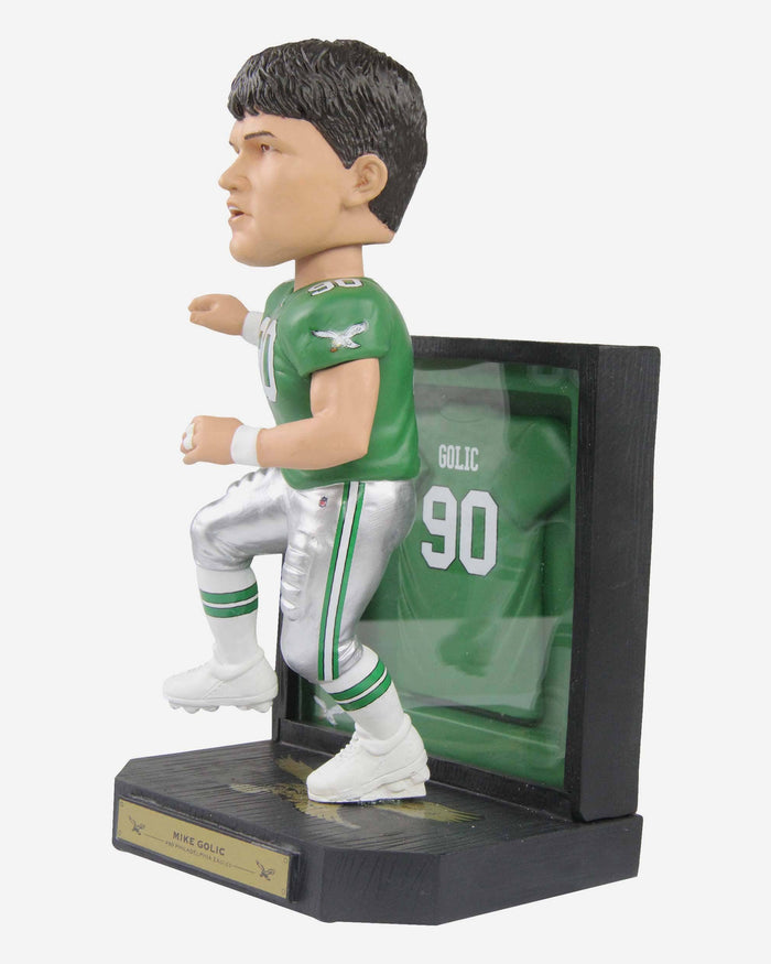 Mike Golic Sr Philadelphia Eagles Framed Showcase Bobblehead FOCO - FOCO.com