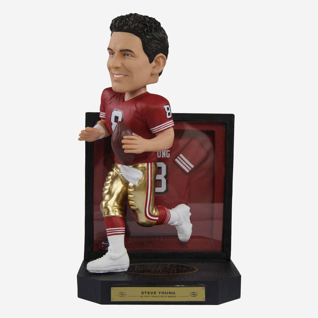 Steve Young San Francisco 49ers Framed Showcase Bobblehead FOCO - FOCO.com