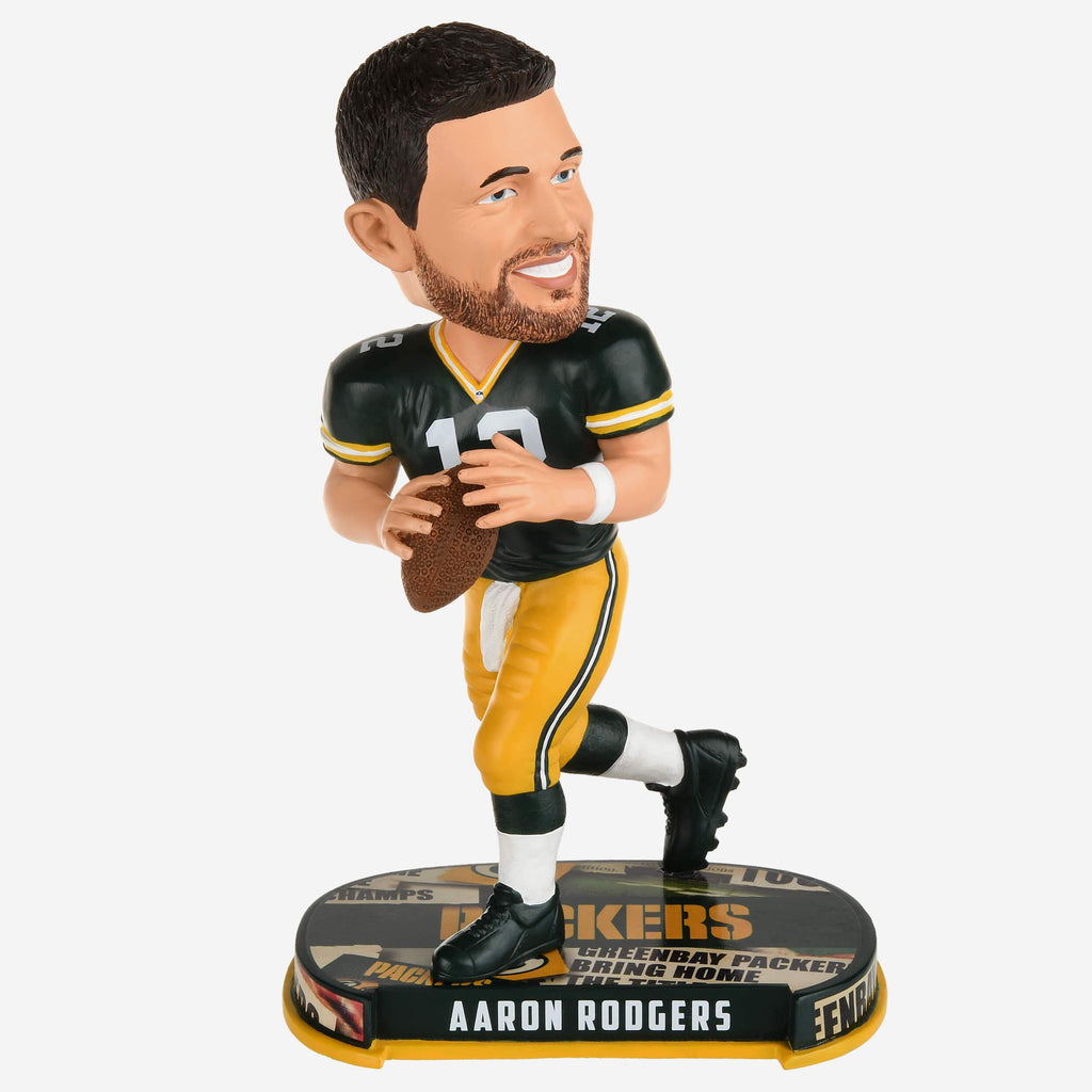 Aaron Rodgers Green Bay Packers Headline Bobblehead FOCO - FOCO.com