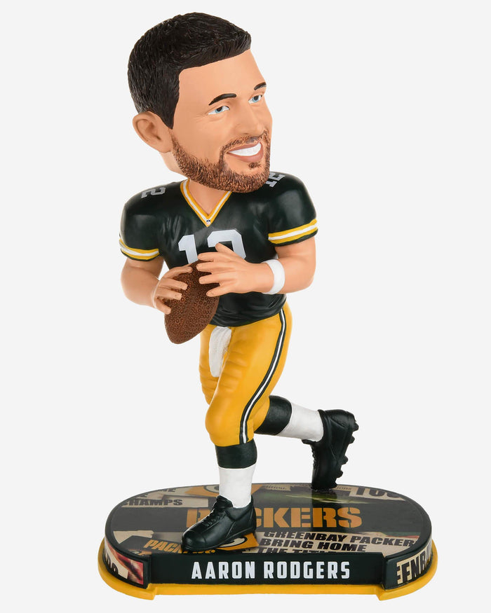 Aaron Rodgers Green Bay Packers Headline Bobblehead FOCO - FOCO.com