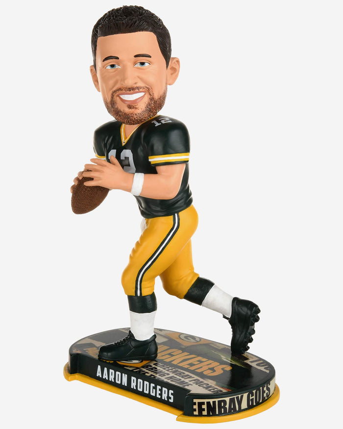 Aaron Rodgers Green Bay Packers Headline Bobblehead FOCO - FOCO.com