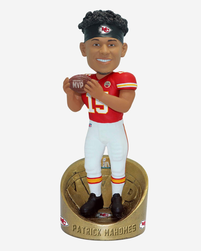 Patrick Mahomes Kansas City Chiefs Super Bowl LIV Champions MVP Bobblehead FOCO - FOCO.com