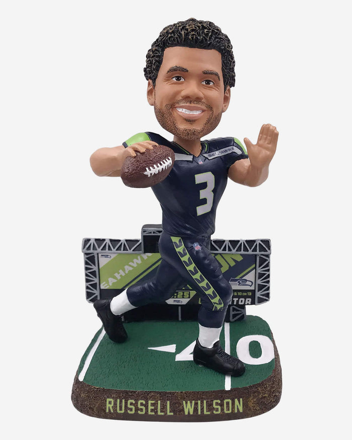 Russell Wilson Seattle Seahawks Scoreboard Bobblehead FOCO - FOCO.com