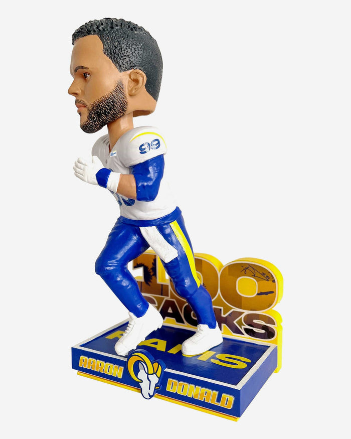 Aaron Donald Los Angeles Rams 100 Sacks Bobblehead FOCO - FOCO.com