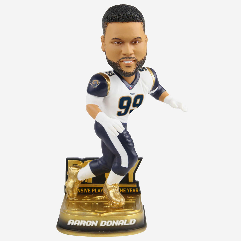 Aaron Donald Los Angeles Rams 2018 Defensive PoY Bobblehead FOCO - FOCO.com