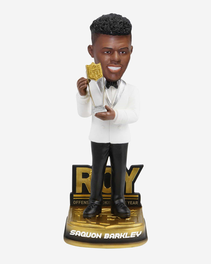 Saquon Barkley New York Giants 2018 Offensive Rookie Of The Year Bobblehead FOCO - FOCO.com