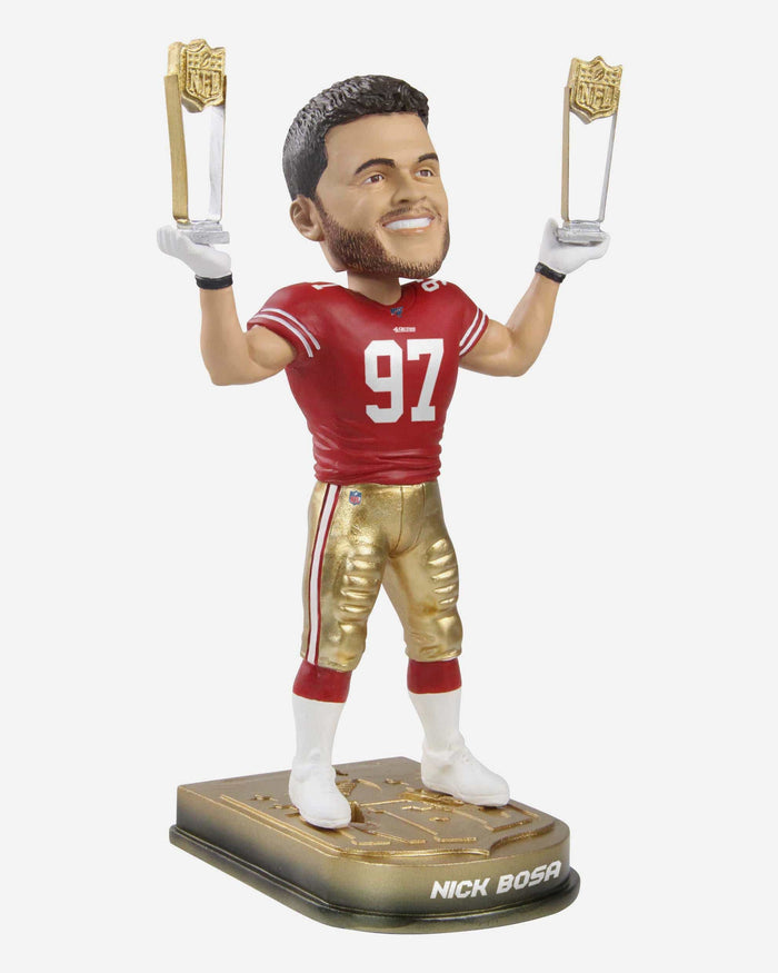 Nick Bosa San Francisco 49ers 2019 Rookie Of The Year & Defensive Rookie Of The Year Bobblehead FOCO - FOCO.com