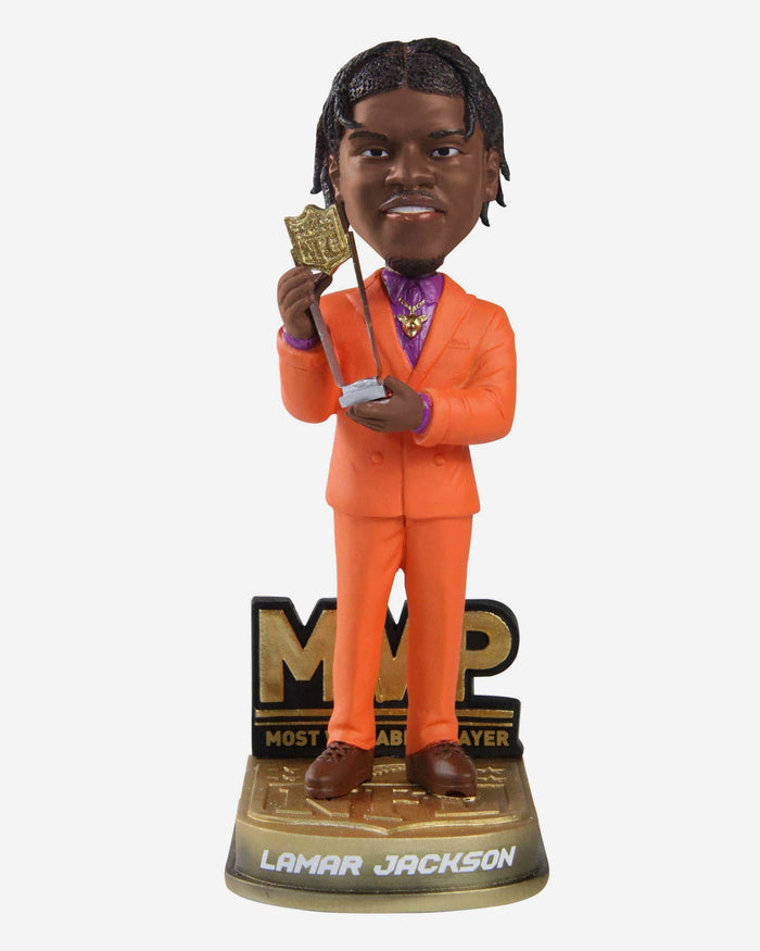 Lamar Jackson Baltimore Ravens 2019 MVP Bobblehead FOCO - FOCO.com