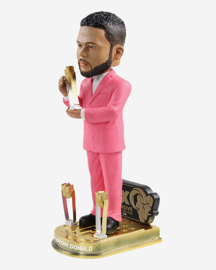 Aaron Donald Los Angeles Rams 3x Defensive Player of the Year Bobblehead FOCO - FOCO.com