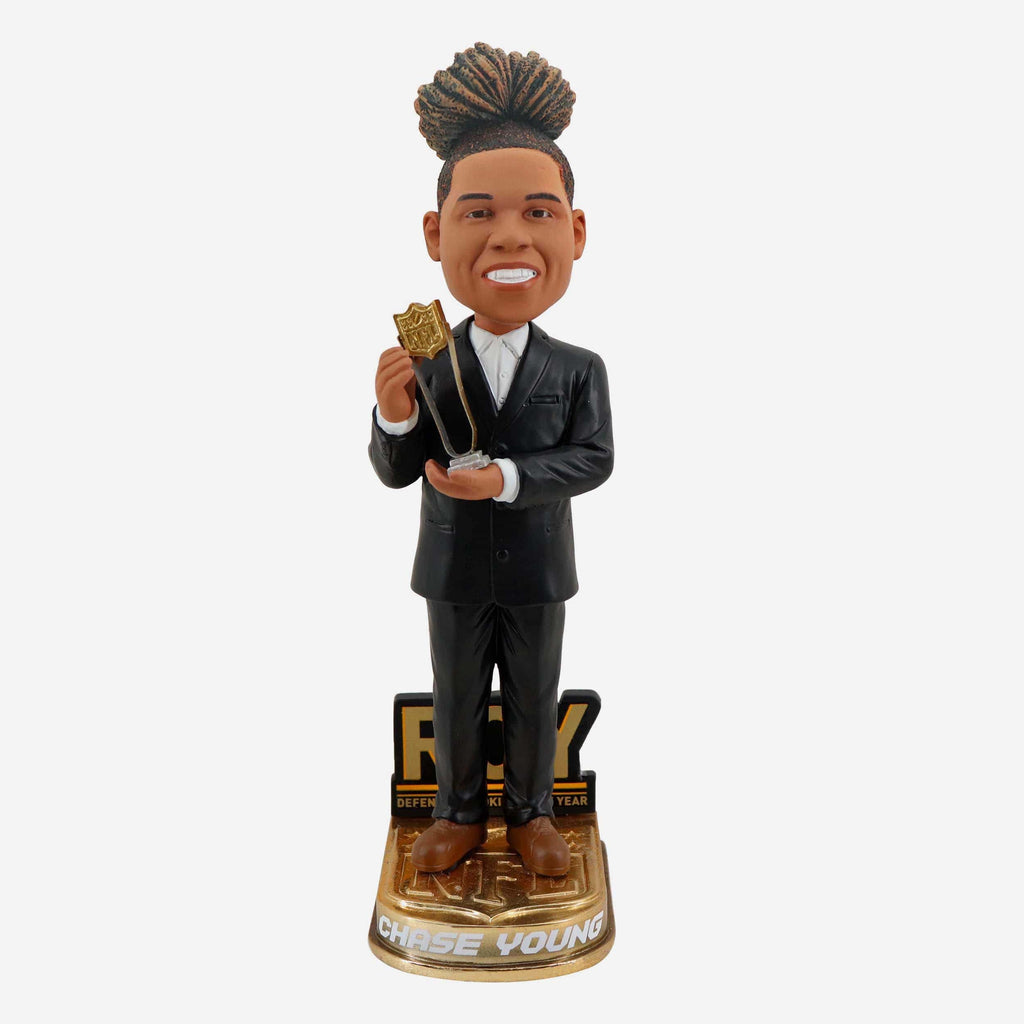 Chase Young Washington Commanders Defensvie Rookie Of The Year Bobblehead FOCO - FOCO.com