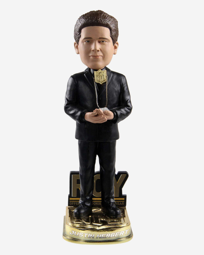 Justin Herbert Los Angeles Chargers Rookie Of The Year Bobblehead FOCO - FOCO.com