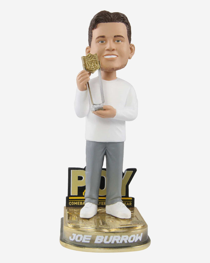 Joe Burrow Cincinnati Bengals 2021 Comeback Player Of The Year Bobblehead FOCO - FOCO.com