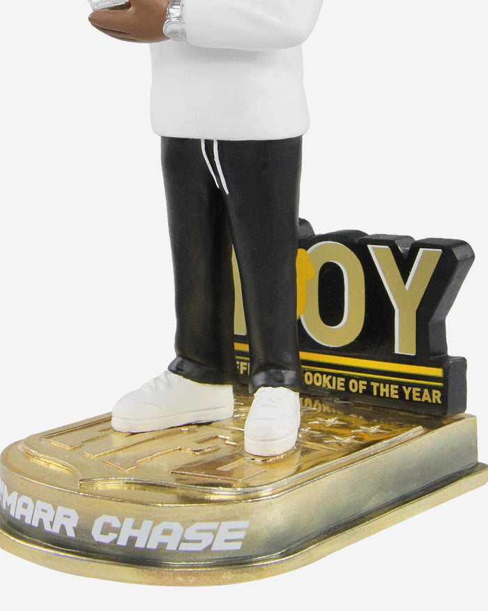 Ja'Marr Chase Cincinnati Bengals 2021 Offensive Rookie Of The Year Bobblehead FOCO - FOCO.com