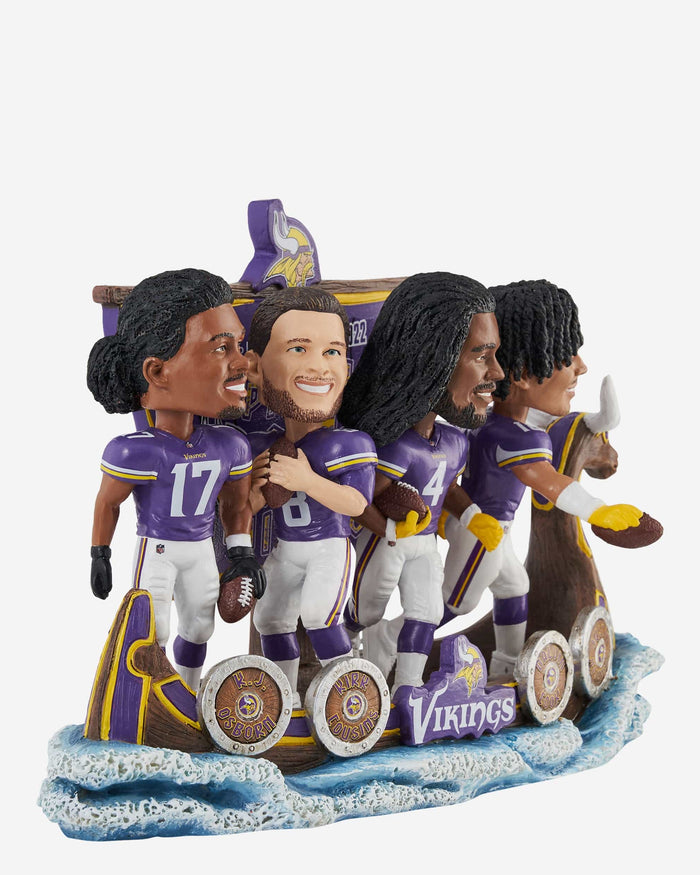 Minnesota Vikings Biggest Comeback In NFL History Mini Bobblehead Scene FOCO - FOCO.com
