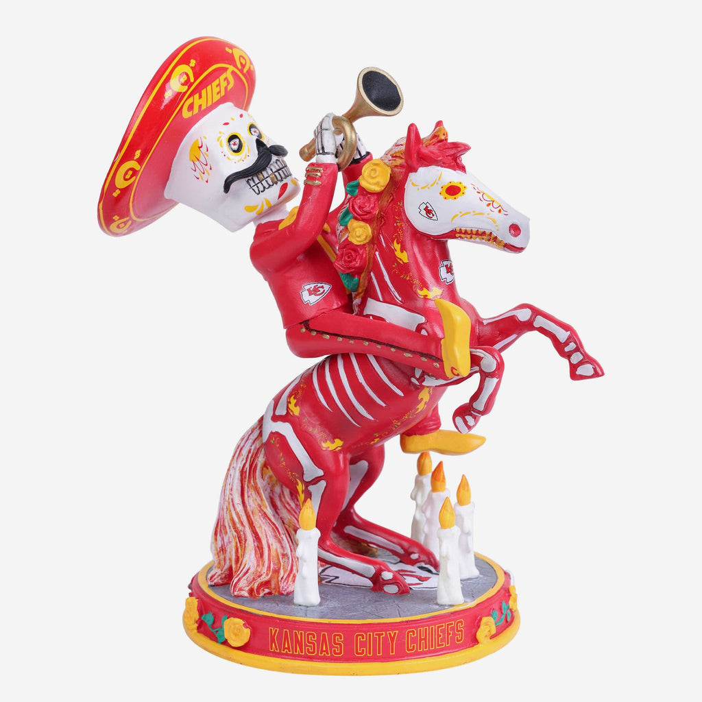 Kansas City Chiefs Calavera Bobblehead FOCO - FOCO.com