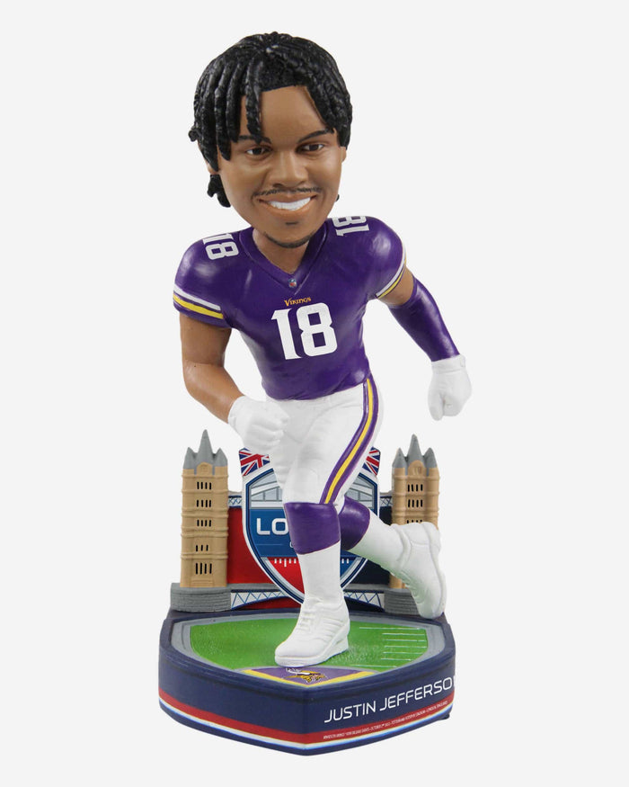Justin Jefferson Minnesota Vikings 2022 International Game Bobblehead FOCO - FOCO.com