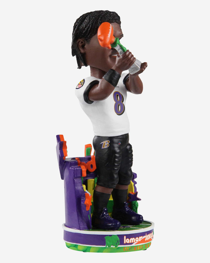 Lamar Jackson Baltimore Ravens 2022 Nickelodeon NVP Bobblehead FOCO - FOCO.com