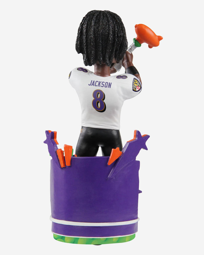 Lamar Jackson Baltimore Ravens 2022 Nickelodeon NVP Bobblehead FOCO - FOCO.com
