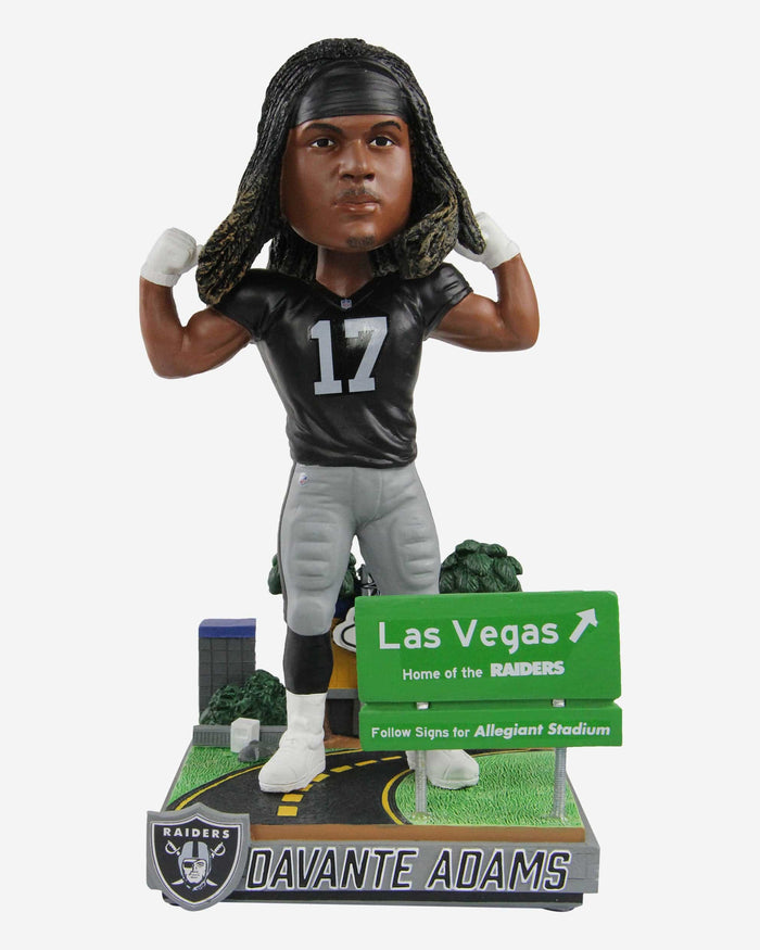 Davante Adams Las Vegas Raiders Next Stop Bobblehead FOCO - FOCO.com