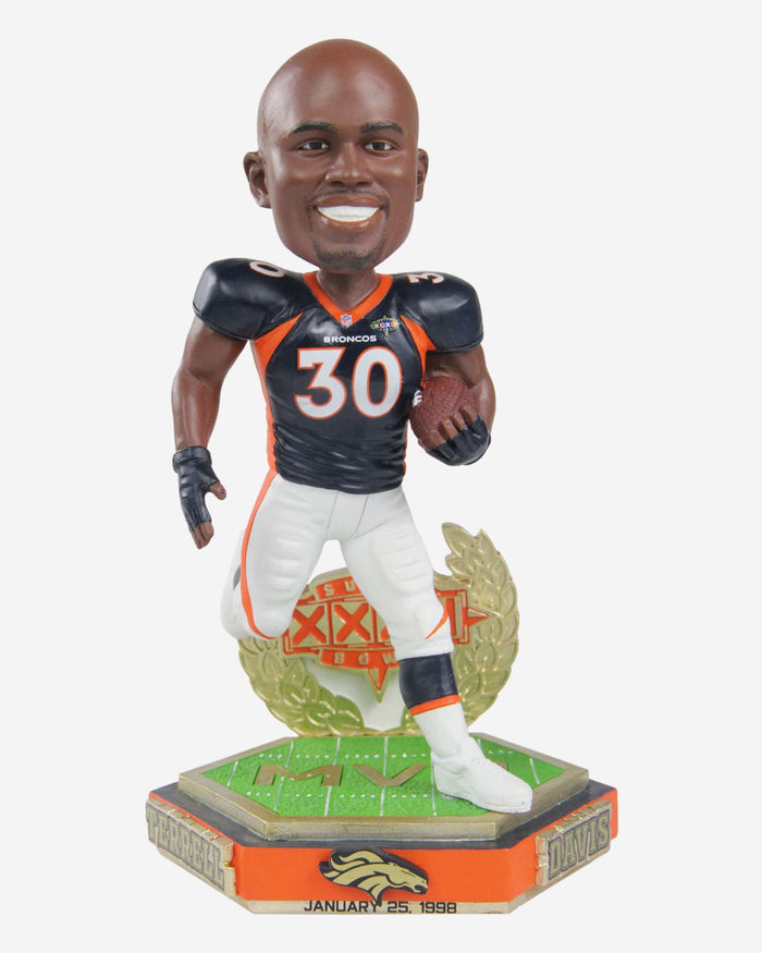 Terrell Davis Denver Broncos Super Bowl XXXII MVP 25th Anniversary Bobblehead FOCO - FOCO.com
