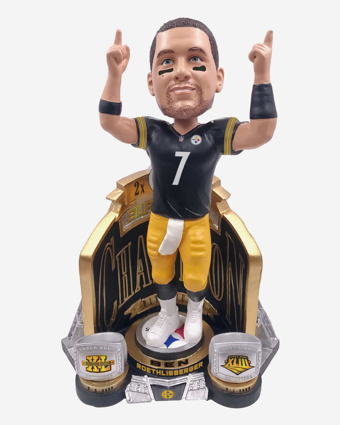 Ben Roethlisberger Pittsburgh Steelers 2X Super Bowl Champion Bobblehead FOCO - FOCO.com