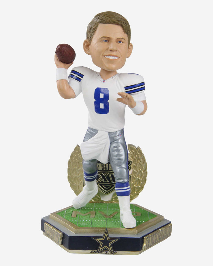 Troy Aikman Dallas Cowboys Super Bowl XXVII MVP 30th Anniversary Bobblehead FOCO - FOCO.com